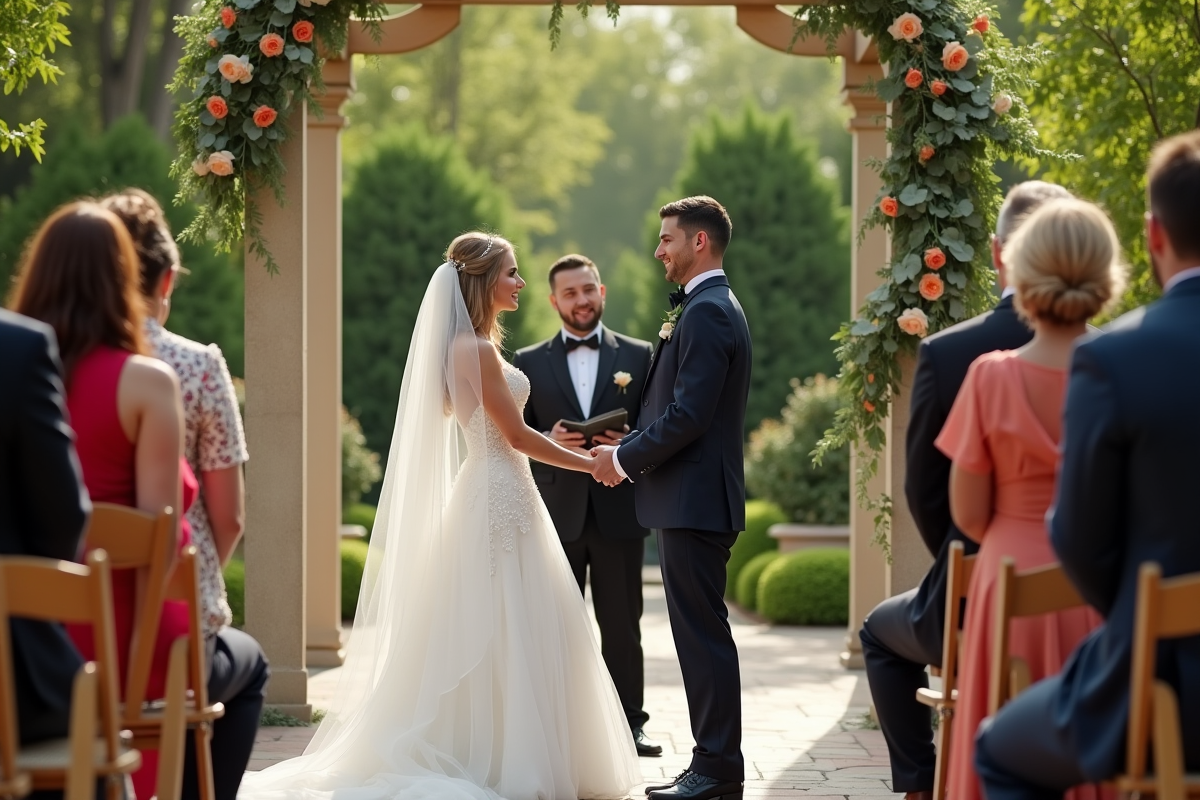 Mariage avec couple à l